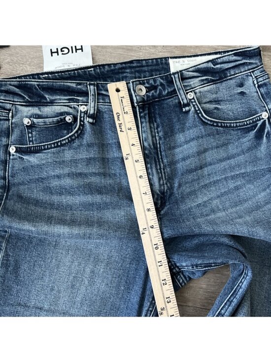 Rag Bone Nina High Rise Cigarette Crop Jean Womens 31 Vallery Wash New - Picture 11 of 16